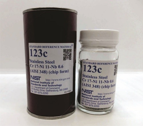 SRM 123c 不銹鋼，Cr-Ni-Nb(AISI 348)標(biāo)準(zhǔn)品