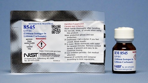 RM 8545 LSVEC （碳酸鋰中的鋰同位素）標(biāo)準(zhǔn)品