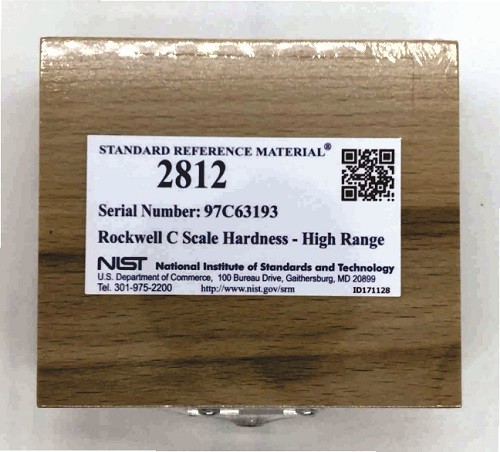 SRM 2812  洛氏 C 標(biāo)度硬度高范圍標(biāo)準(zhǔn)品