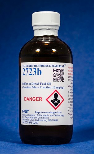 SRM 2723b  柴油中的硫標(biāo)準(zhǔn)品(標(biāo)稱質(zhì)量分?jǐn)?shù)10毫克/千克)