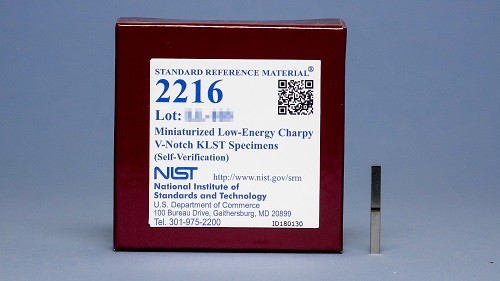 SRM 2216  小型化低能Charpy V-缺口KLST樣品(自驗(yàn)證)