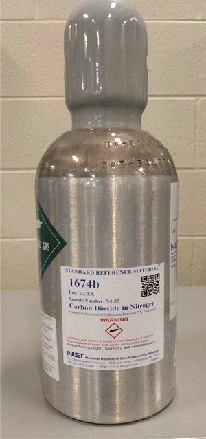 SRM 1674b 氮中二氧化碳(公稱量-物質(zhì)分數(shù)為7%mol/mol)