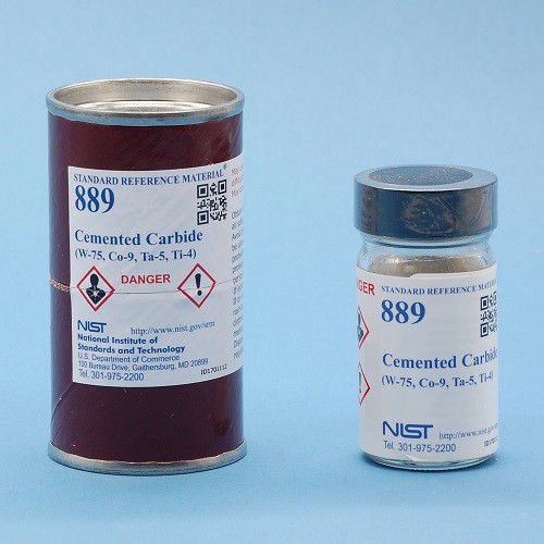 SRM 889  硬質(zhì)合金(W-75，Co-9，Ta-5，Ti-4)標(biāo)準(zhǔn)品